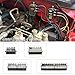 Yourkar 6 Way Blade Fuse Block Box Holder, 6 Circuit Fuse Box with Blade Fuses Screws Fuse Extractor Label, 10-32V DC Waterproof Marine Power Distribution Panel for Car Truck SUV