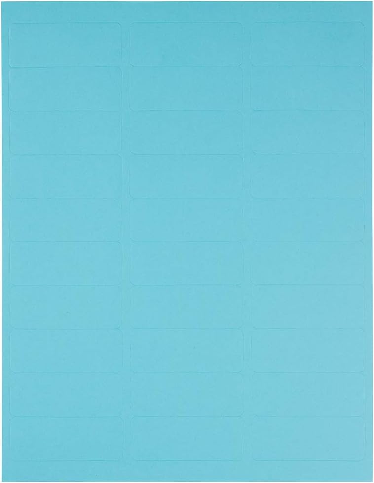 JAM PAPER Return Address Labels - Standard Mailing - 1 x 2 5/8 - Blue - 120 Shipping Labels/Pack