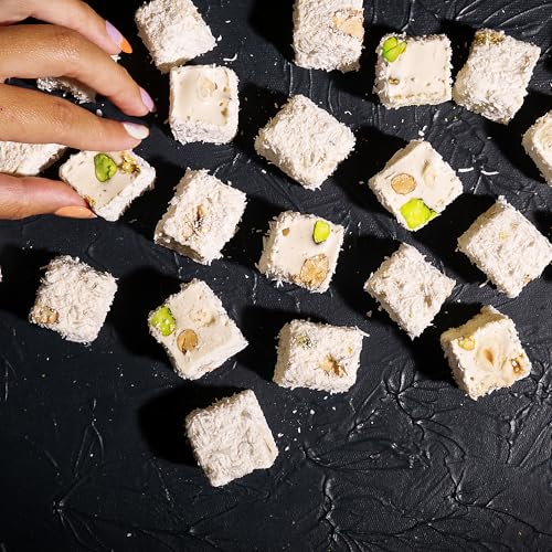 HazerBaba Coconut Dusted Turkish Delight Candy with Nuts, 16oz (Pack of 1) - image 7