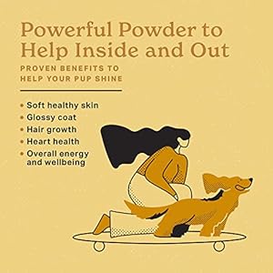 The Missing Link Skin & Coat + Probiotics Supplement 8oz Bag – Powerful Superfood Powder for Dogs Supports Healthy Skin & Glossy Coat, Promotes Hair Growth