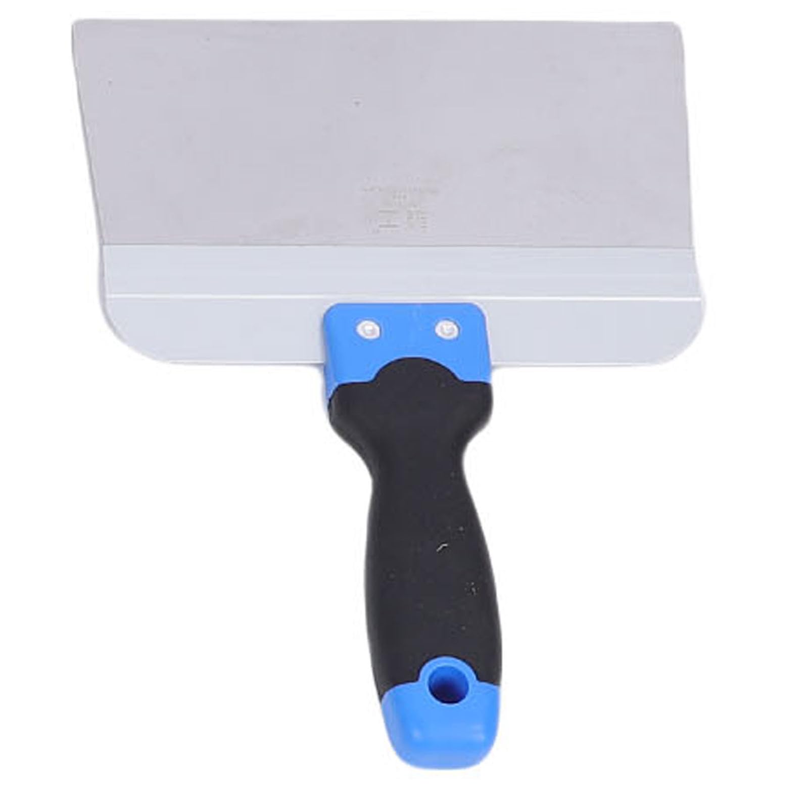 Walfront Set di 8 Raschietti per Cartongesso in Acciaio Inossidabile con Vaschetta per Stucco, Impugnatura in TPR Lavorata a CNC e Testa a Martello per Incollaggio di Giunti di