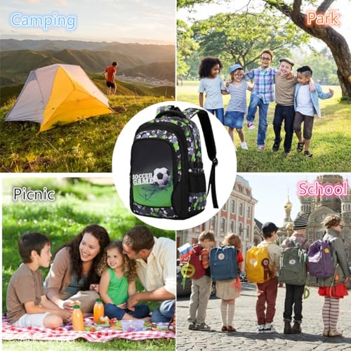 Image of Ladyzone Camo School Backpack Lunch Box Set Lightweight Schoolbag Travel Camp Outdoor Daypack