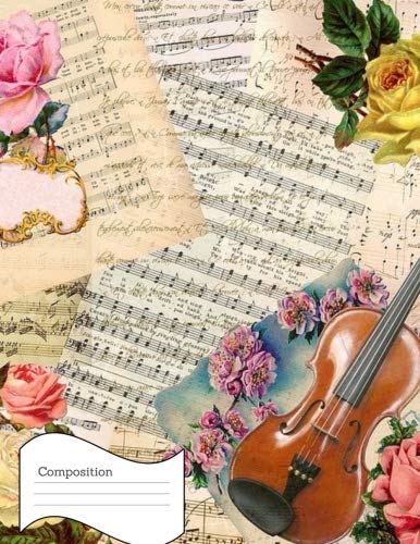Composition: Vintage Floral Notebook, Shabby Chic Comp Book, College Ruled For Note Taking,...