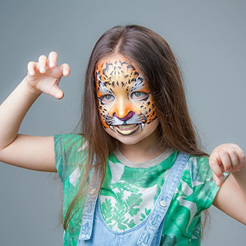 Custom Body Art Set of 16 Colors 1-oz Bottles of Water Based Face-Body Airbrush Colors - Thumbnail 2
