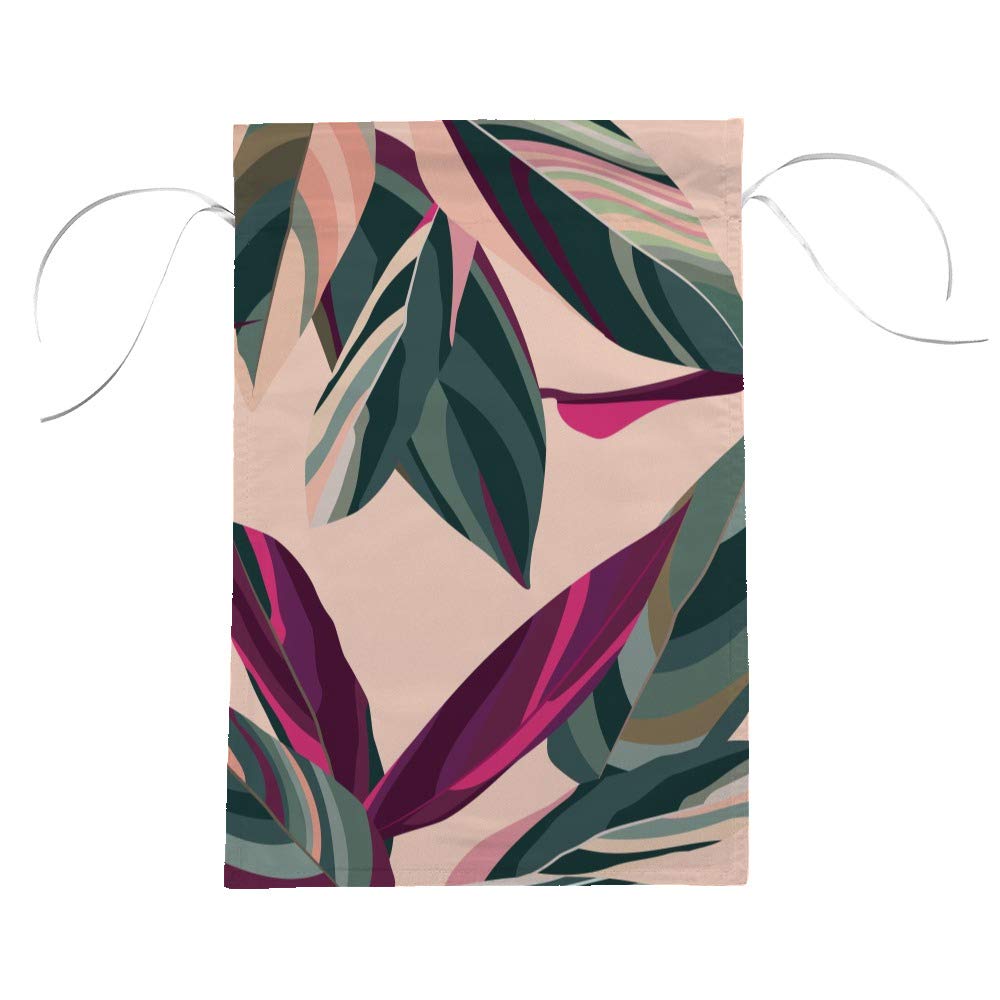 Tropical Leaves Double Sided Garden Flag Premium Material Seasonal Spring Summer Outdoor Funny Decorative Flags for Garden Yard Lawn