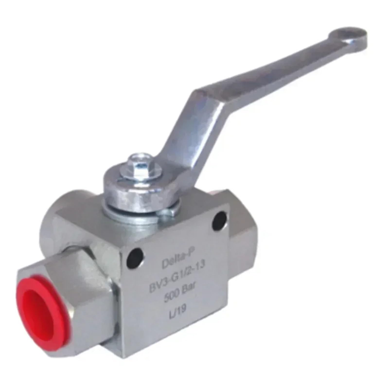 Vanne à bille hydraulique 3 voies anti-blocage commande manuelle caoutchouc G3/8