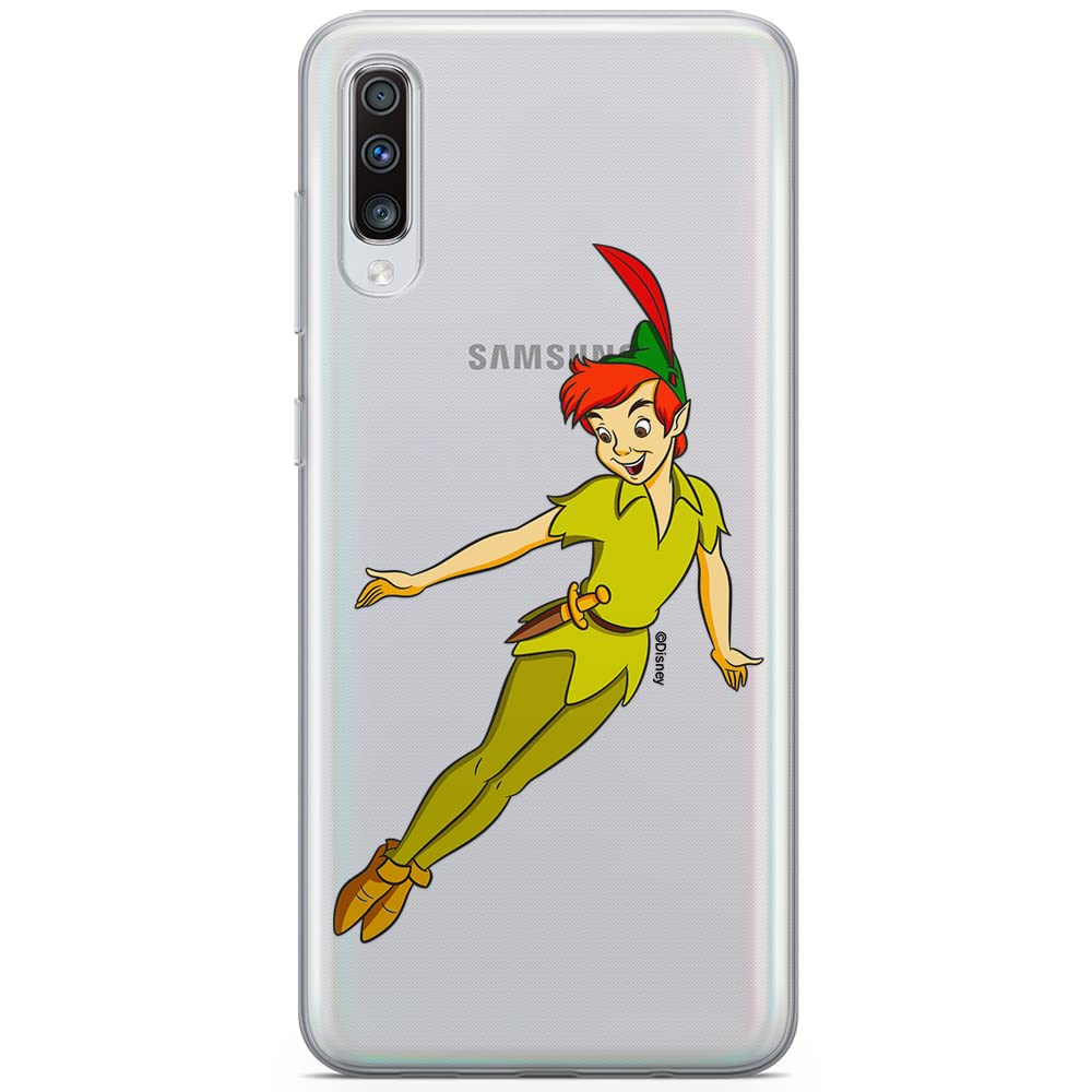 ERT GROUP mobile phone case for Samsung A70 original and officially Licensed Disney pattern Peter Pan 001 optimally adapted to the shape of the mobile phone, partially transparent