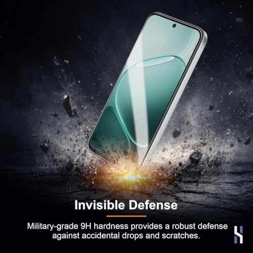 Image of Tempered Glass for Oppo A6 Pro | A6x | A6 4G | A6s - Military Grade 9H Screen Guard, Anti-Scratch, Shatterproof, Edge to Edge Full Coverage - Black Border