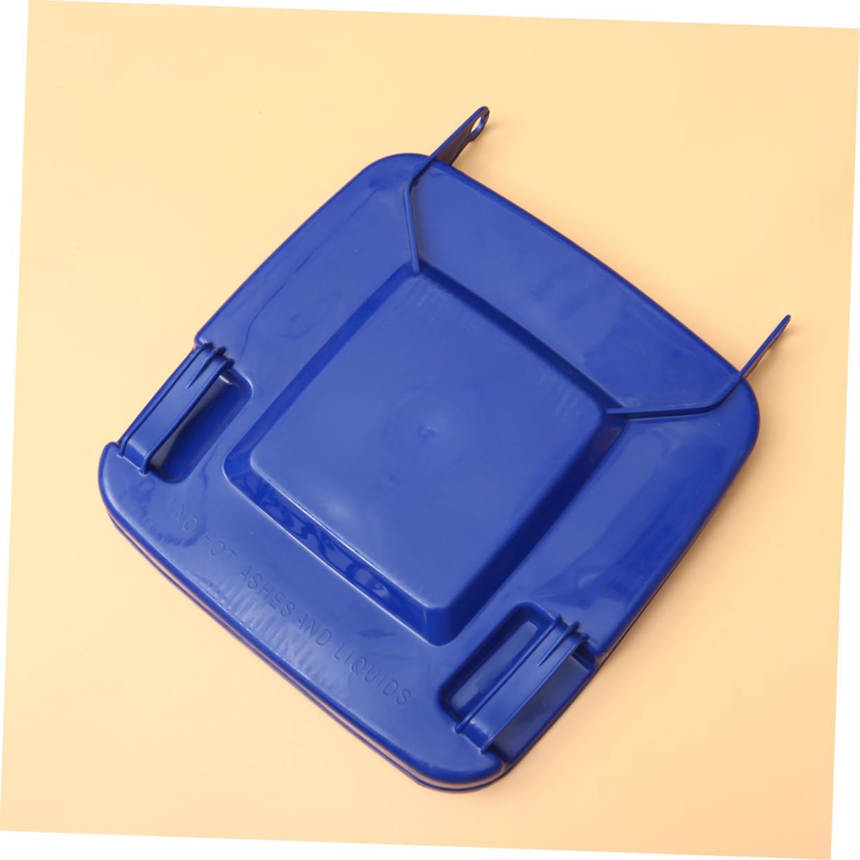 1pc Outdoor Trash Can Lid Large Waste Bin Lid Replacement Plastic Trash Can Blue