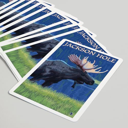 Baraja de cartas Póker 52 piezas Jackson Hole Wyoming miniatura 5