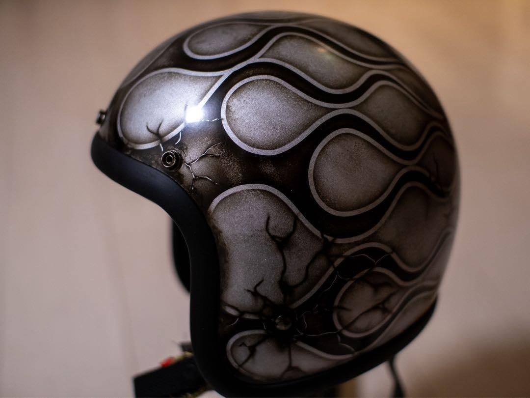 L 極小帽体 500tx スモールジェット シルバーエイジング黒フレア