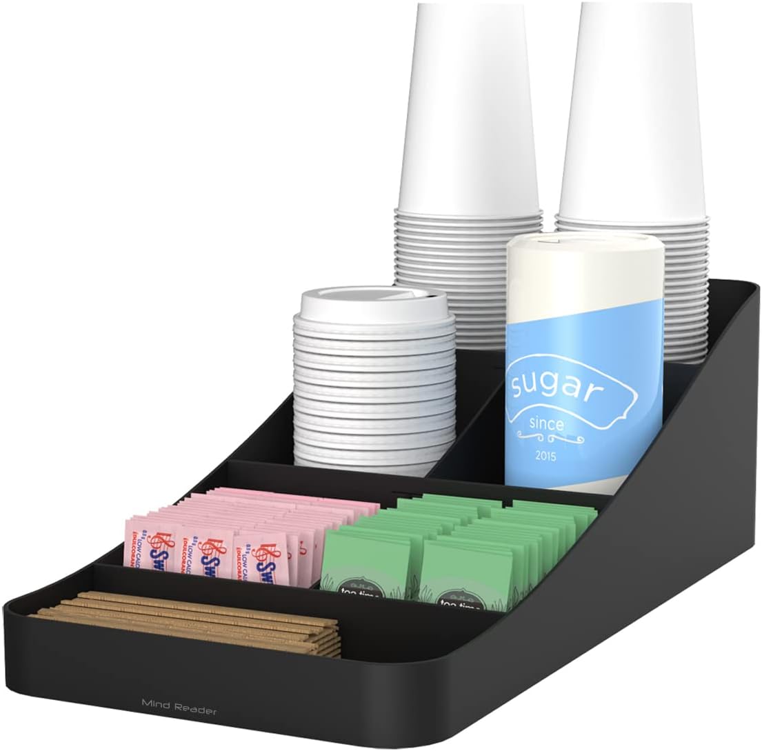Exсluѕіvе Dіѕсоunt 80% оƒƒеr Mind Reader Coffee 7 Compartment Organizer, Black