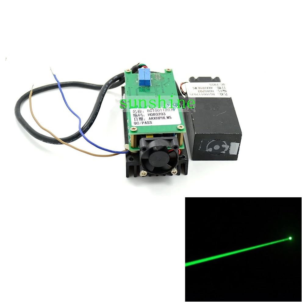 9-12VDC ad alta potenza Modulo laser del punto verde 532nm 150mw TTL&TEC/Controllo della temperatura