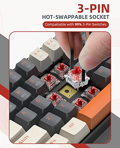 Teclado Mecánico RK68 60% Inalámbrico Dual Mode miniatura 7