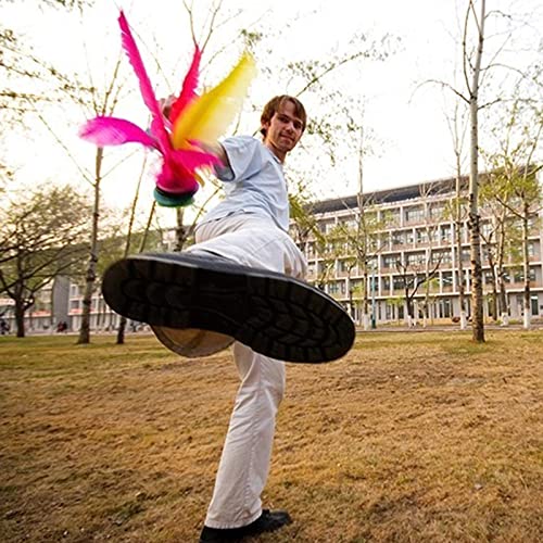 Baitaihem 6 Pack Kick Shuttlecock Chinese Jianzi Colorful Feather Foot Sports Outdoor Toy Game #TOP5