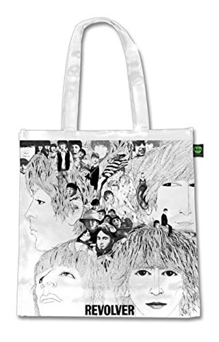 The Beatles Revolver Nouveau Officiel Blanc Eco Fourre-Tout 38Cm X 36Cm - Les Beatles, Paul McCartney, John Lennon, RIngo Starr, George Harrison The Beatles Revolver Nouveau Officiel Blanc Eco Fourre-Tout 38Cm X 36Cm
