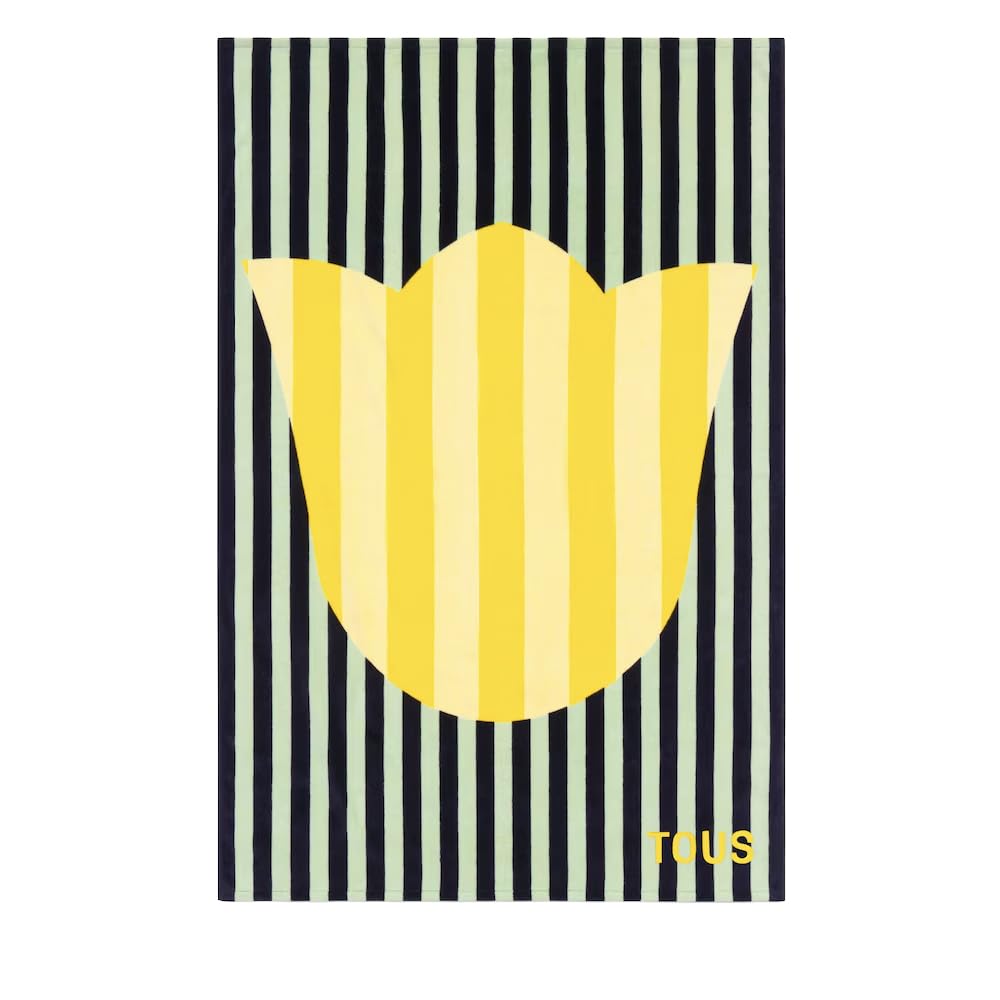 TOUS Toalla Algodón Amarillo Stripes Motifs 2002443805