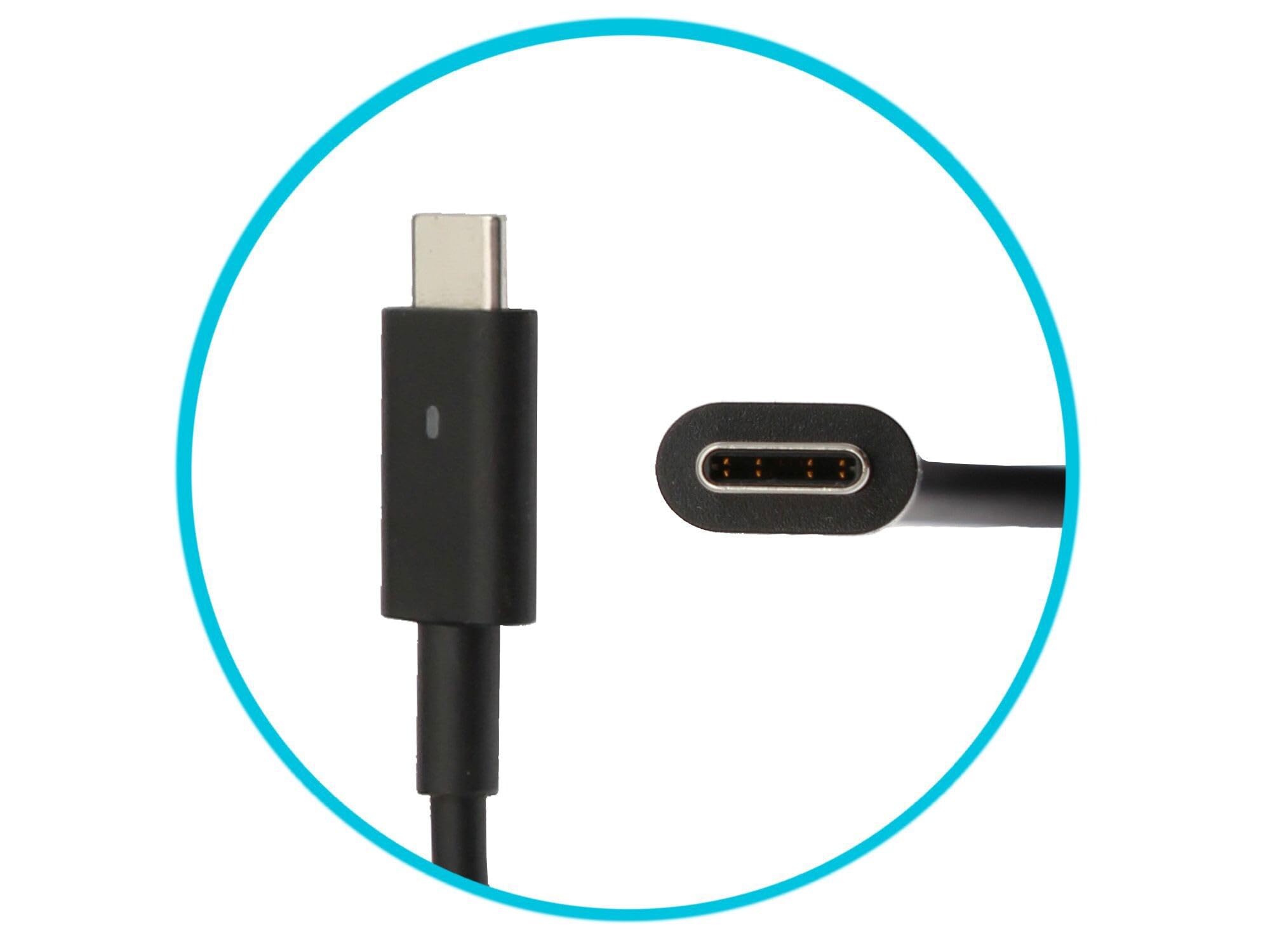 Dell Precision 15 (5560) originale USB-C alimentatore 90 watt forma arrotondato