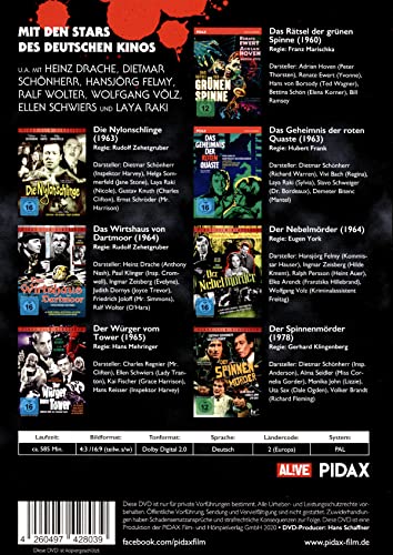 Cine negro alemán estilo edgar wallace en este pack de 7 dvd pidax 3