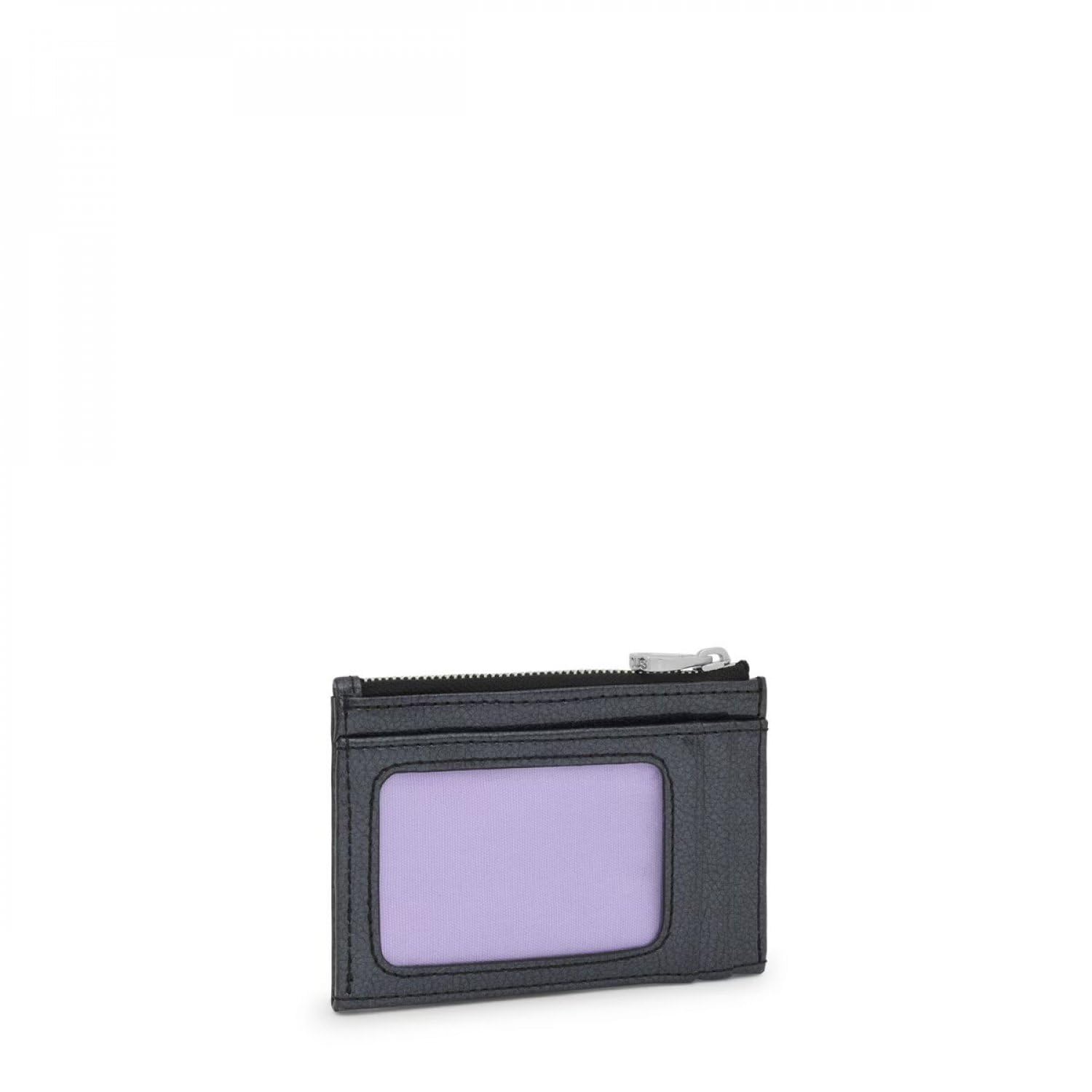 Tous Monedero Tarjetero Negro, para Mujer, Medidas 8,5 x 11,5 x 1,8 cm, Colección New Dorp