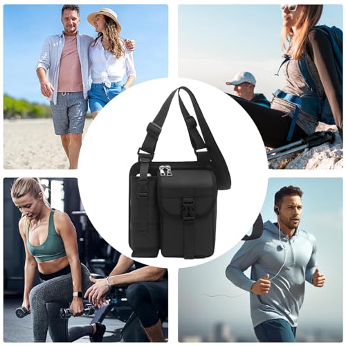 Bolsa impermeable de hombre con compartimentos para teléfono y paraguas 5