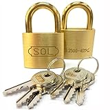 SOL-HARD シリンダー錠 同一鍵 2個 No.2500 40mm