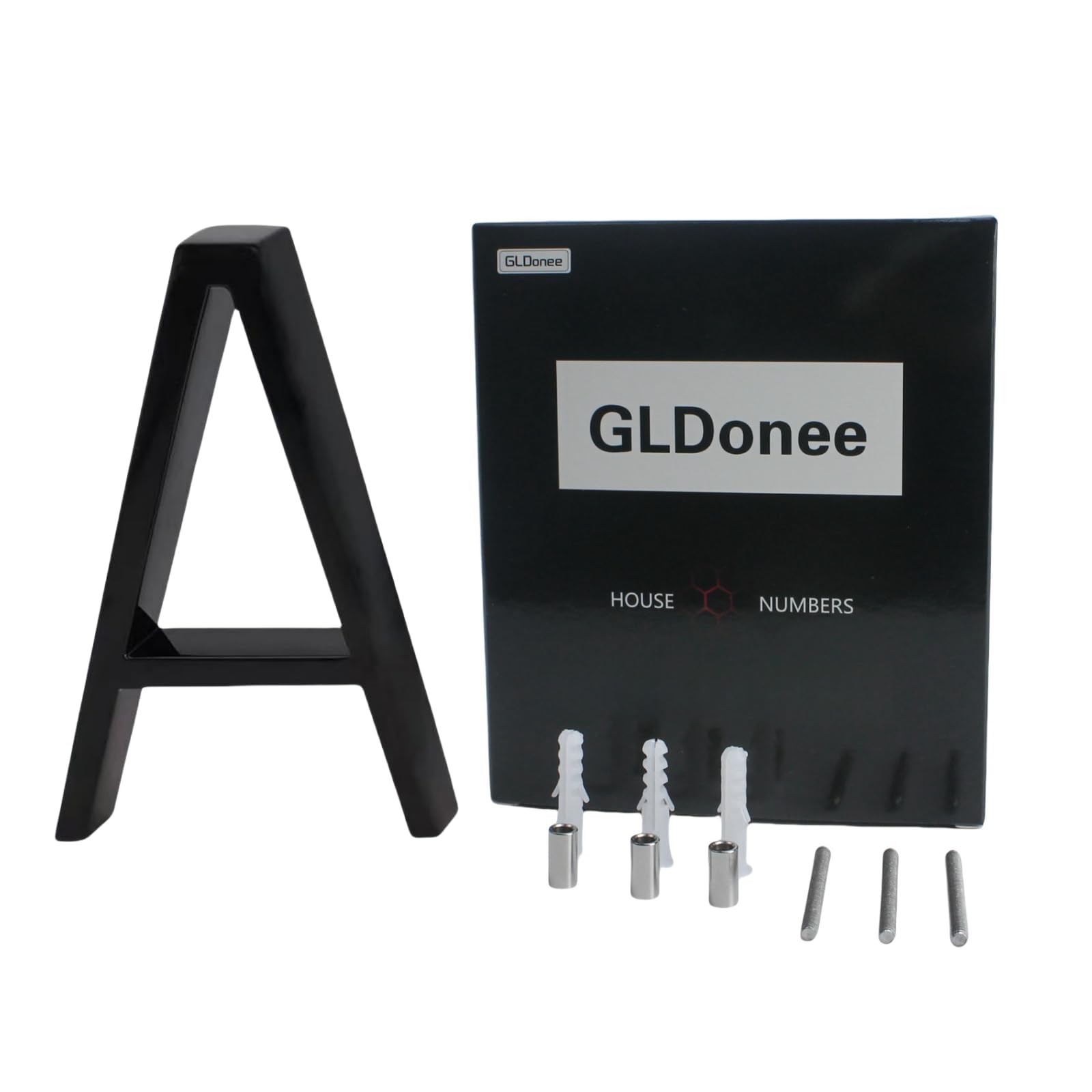 Numéros De Maison Flottants 3D De 12,7 Cm En Alliage De Zinc