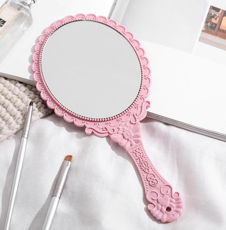 Espejo de Maquillaje Ovalado Retro AKOAK Portátil miniatura 2