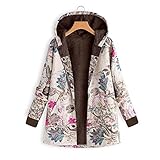 Zilosconcy Damenbekleidung Damen Flauschig Winter Damen Kapuzenmantel Damenbekleidung Pulli Warm Lang Plüschmantel Oberbekleidung Gefüttert Oversized Casuale Reißverschluss Mantel Hoodie Hoodies