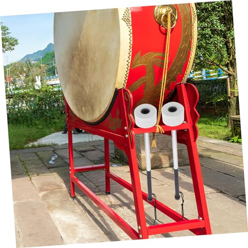 2 baquetas para percusión con mango de acero y cabeza de fieltro miniatura 5