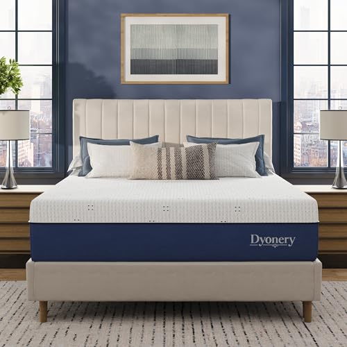 Image of Dyonery Queen Mattress 12 Inch Gel Memory Foam Mattress in a Box, Cooling Sleep & Pressure Relief, Fiberglass Free, CertiPUR-US Certified Foam, Firm Support