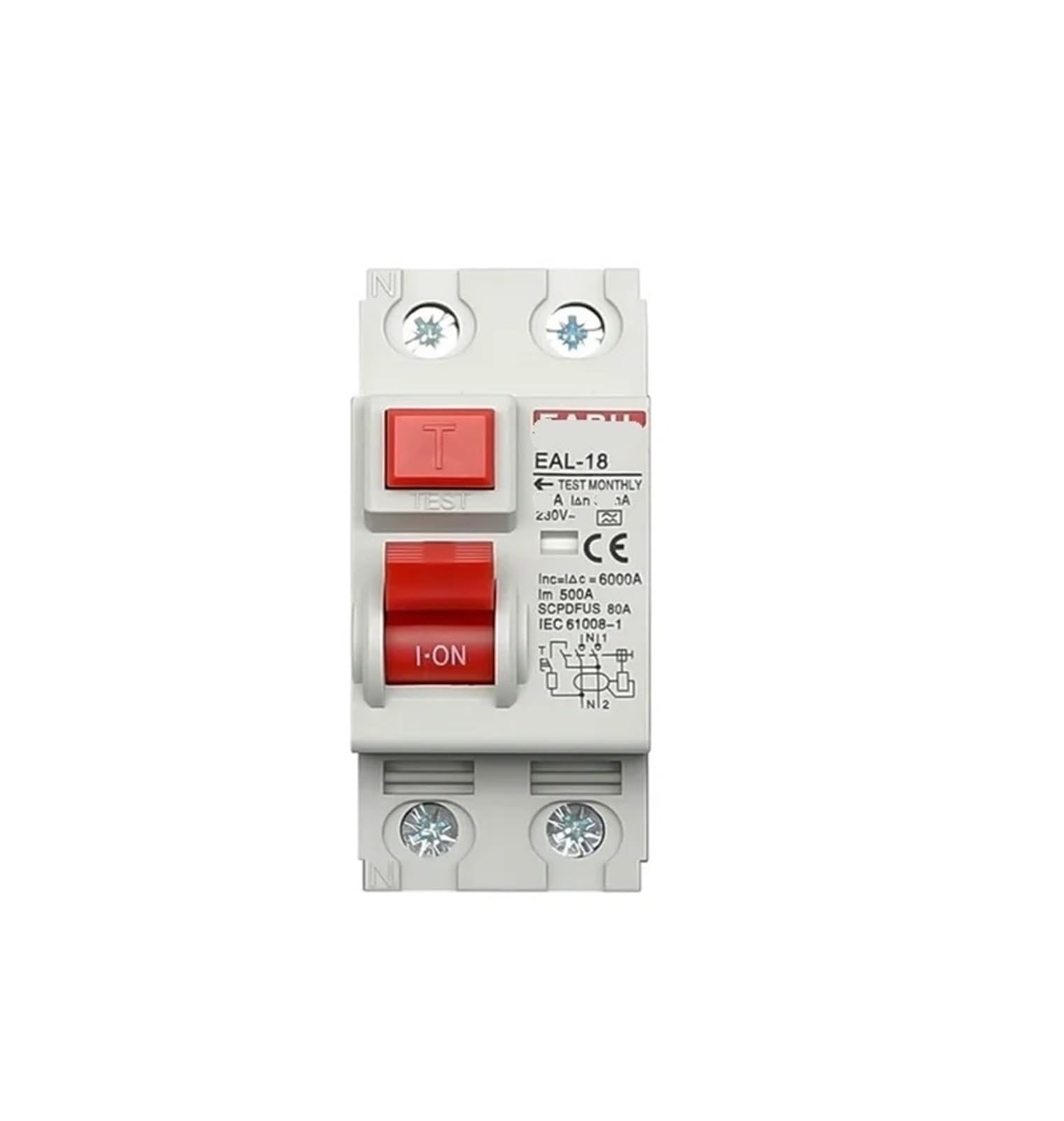 YFHGULBTK 2P 10/30mA Type A Electromagnetic Residual Current Circuit Breaker Differential Safety Switch(2p 63a,30mA)