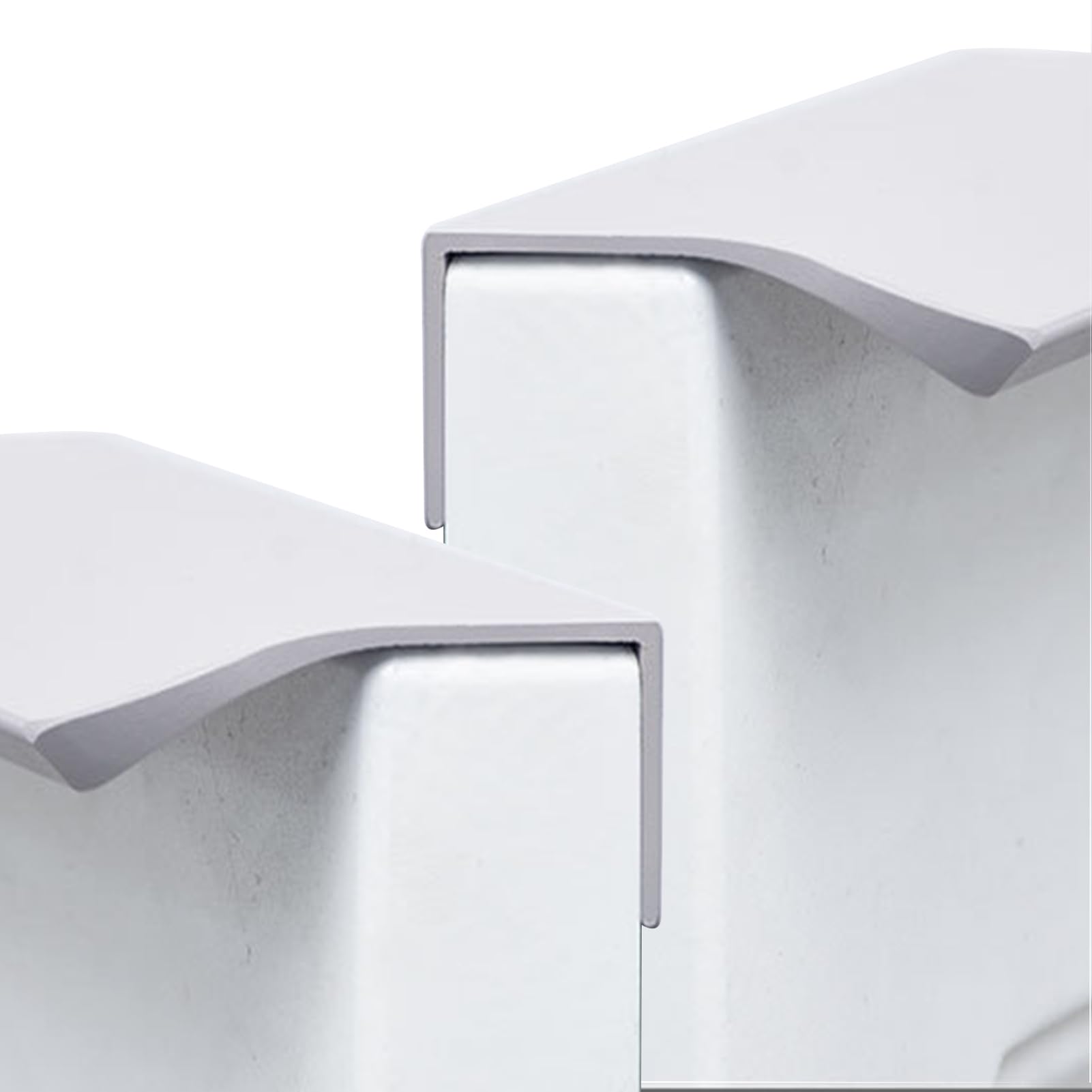 Jiajulashou123 Dark Grey 2 Pack Concealed Handle Pulls Finger Edge Pull Hidden Cupboard Handles Aluminum Curved Drawer Pulls Invisible Wardrobe Handle For Drawers Wardrobe Door Cabinet Hardware (Length:600mm,)
