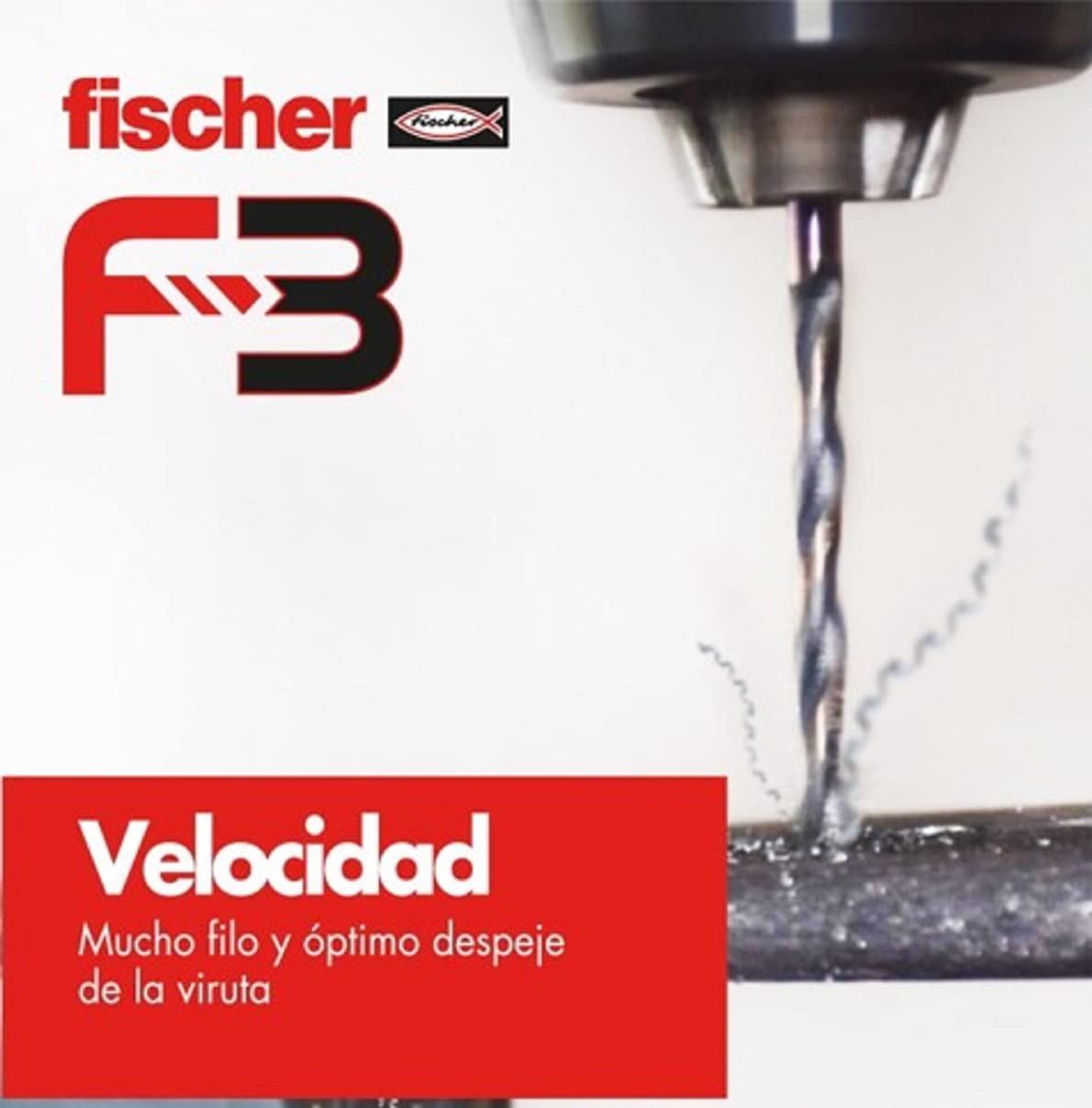 fischer - Juego de brocas para metal F3 Flexible y de Larga duración HSS-R DIN338 12,5x101/151 (5 Unidades)