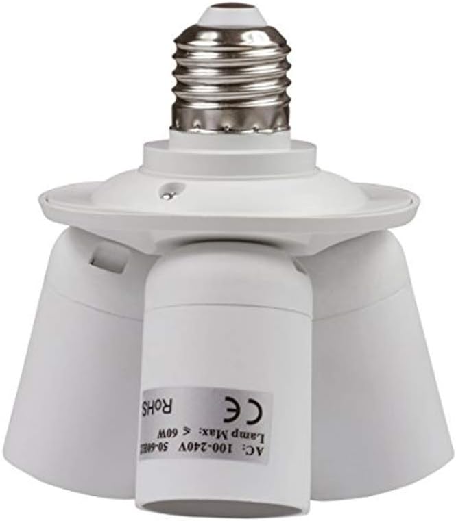 Best Deal 8T8 Light Socket Splitter 3 in 1 with Fixed Head, Fit for E26 E27 standard LED Halogen Incandescent and CFL (Energy Efficient) Light Bulbs, Converter for Photo Studio Home Indoor Lighting (Studio_3)