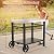 34x21IN Outdoor Grill Table, Grill Stand Cart for Ninja Woodfire & Blackstone Griddle, Pizza Oven Table for Outside, Extra-Wide Stainless Steel Cart with Wheels for Kitchen Food Prep Table