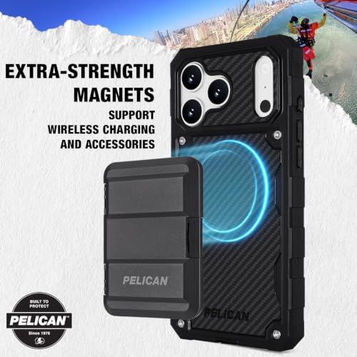 Image of Pelican Shield Phone Case for iPhone 18 Pro - MagSafe Compatible - Carbon