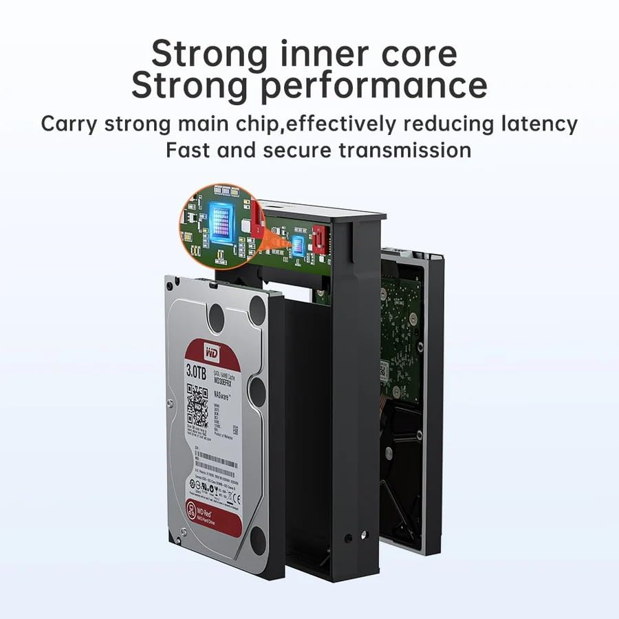 Image of ACASIS Dual Bay 2.5 Inch USB-C to SATA HDD SSD RAID Enclosure, USB 3.0, Support RAID 0 /1 /JBOD /SPAN, Max 5Gbps Under UASP, 2*6TB 12TB Capacity