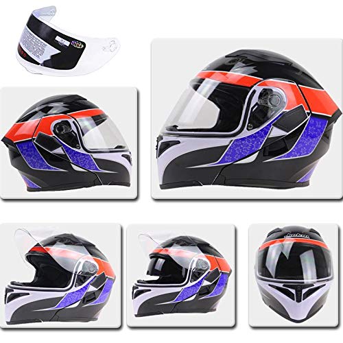 Visiera per Casco Protezione per Casco Resistente Ai Graffi Sostituzione Flessibile per PC Integrale per Moto K5 K5-S K3 SV K1 (Trasparente