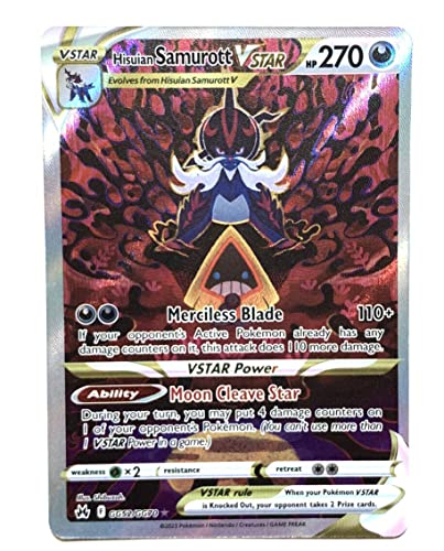 Pokemon - Hisuian Samurott VStar GG52/GG70 - Crown Zenith - Galarian Gallery - Ultra Rare Alternate...