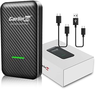 Wireless CarPlay Adapter CarlinKit 3.0 Apple CarPlay Wireless Dongle is Latest Fastest, Applicable with Factory Wired CarPlay Cars only Supports iOS Plug & Play Auto-Connect OTA Upgrade 5Ghz WiFi