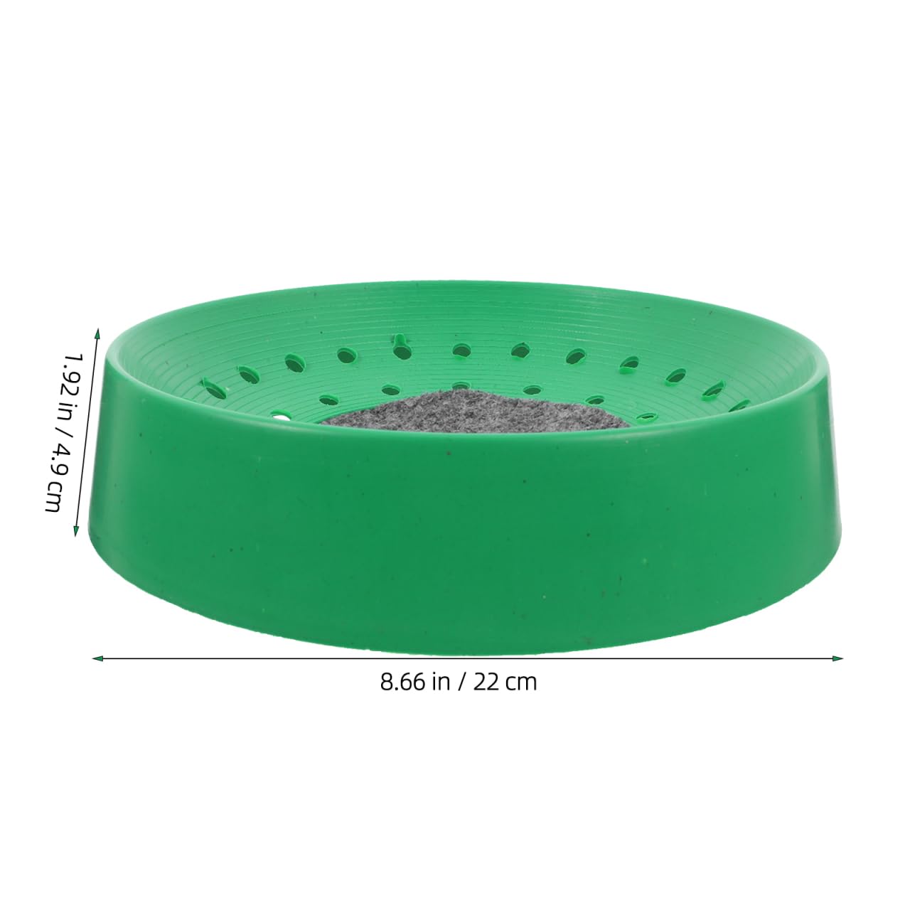 CLISPEED Ck Lot de 4 bacs à œufs de pigeon en ABS Vert 20,66 cm Pour pigeons et oiseaux Compact et facile à nettoyer