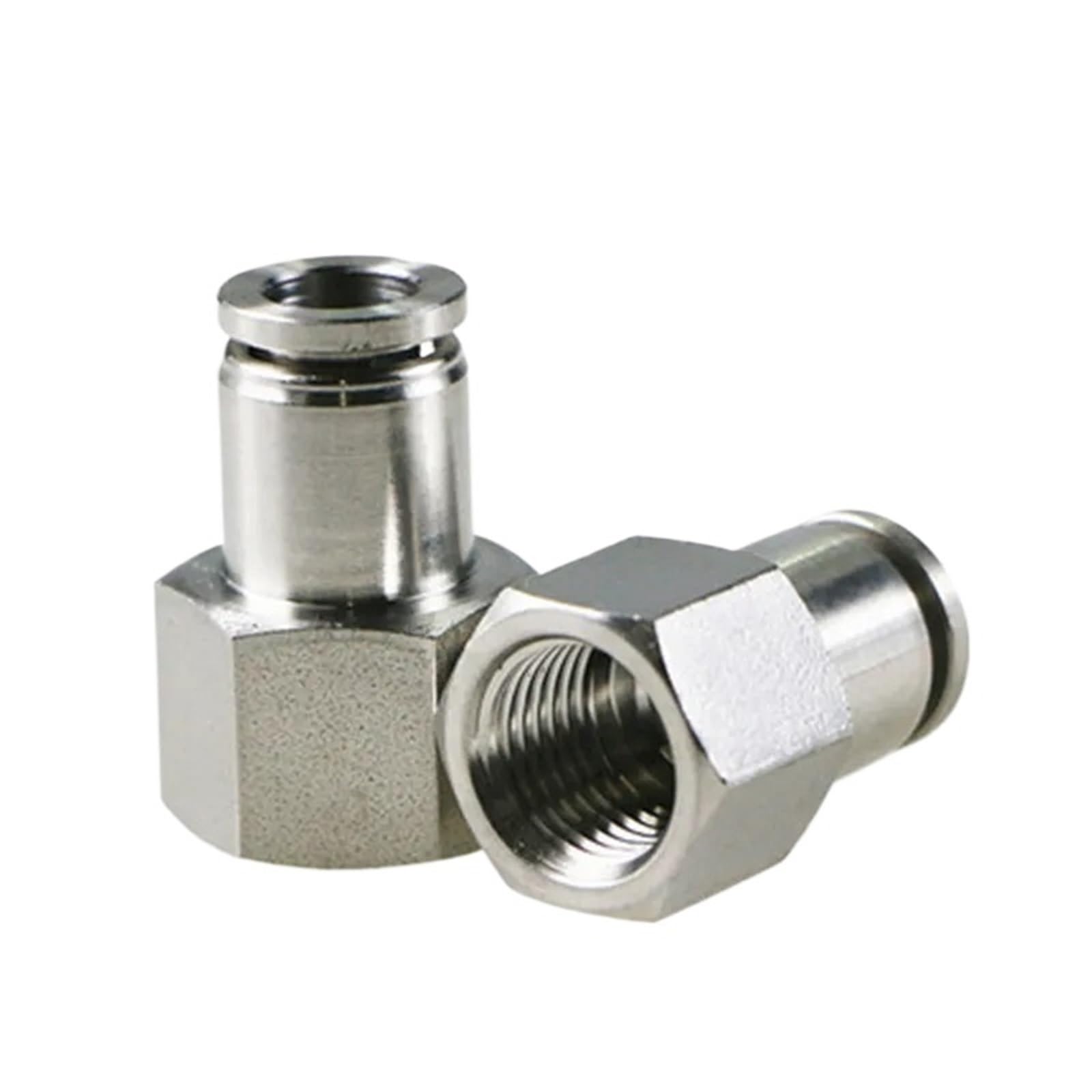 Connecteur pneumatique PCF en inox 304 pour tuyau d'air avec filetage femelle 1/8 BSP