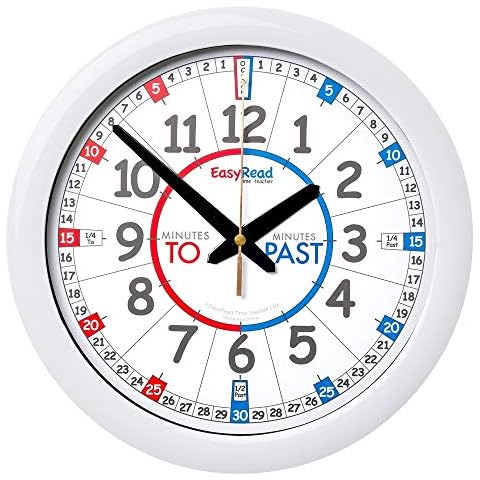 ertt EasyRead Time Teacher ERMC-EN Learn The Time Mini Classroom Wall Clock Cover