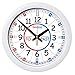 Produktbild EasyRead Time Teacher ERC-RB-PT Rot Blau Kinder-Wanduhr zum Erlernen der Uhrzeit - Englisch