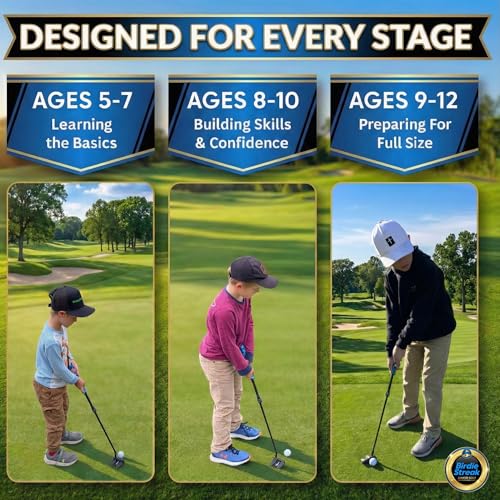 Image of Kids Putter Adjustable Length Junior Golf Club for Boys Girls Ages 2-12