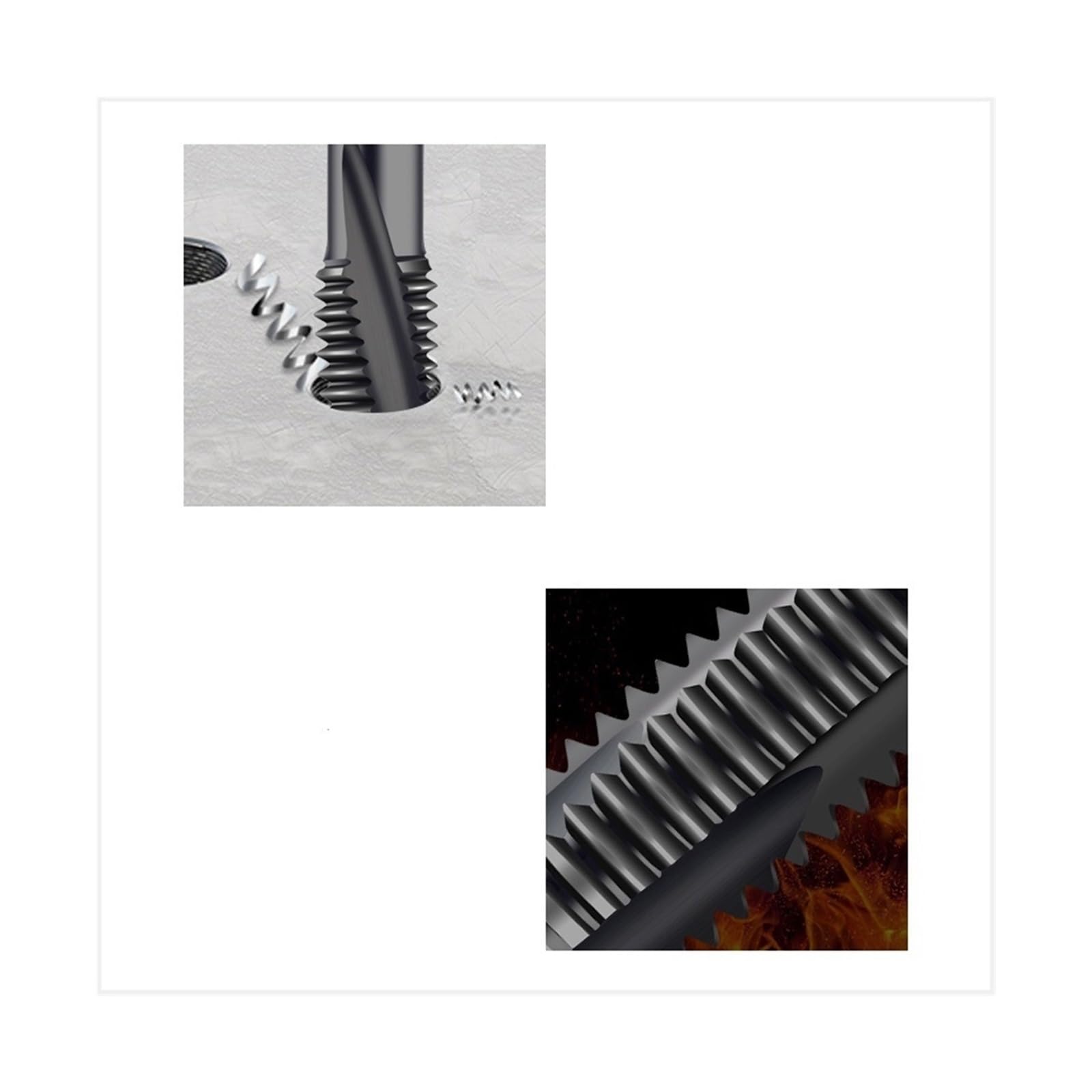 Maschi a Flauto Dritto Maschio a spirale metrica M2M3M4M5M6M8-M24(M18X2.5 1PCS)