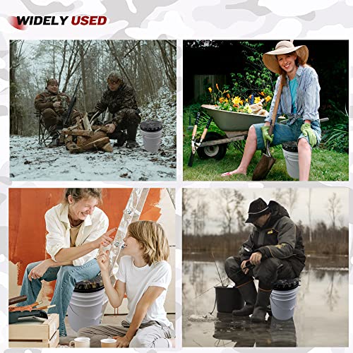 5 Gallon Bucket Lid Seat Cushion For Hunting Fishing Gardening And Camping Accessories（Camo Tree） #TOP3