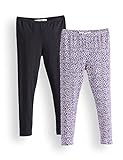 Dieser 2er-Pack beinhaltet 1 Legging mit Aufdruck und 1 einfarbige Legging