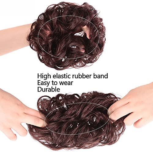 Extensions de cheveux bouclés effet décoiffé chouchou 24 - 3